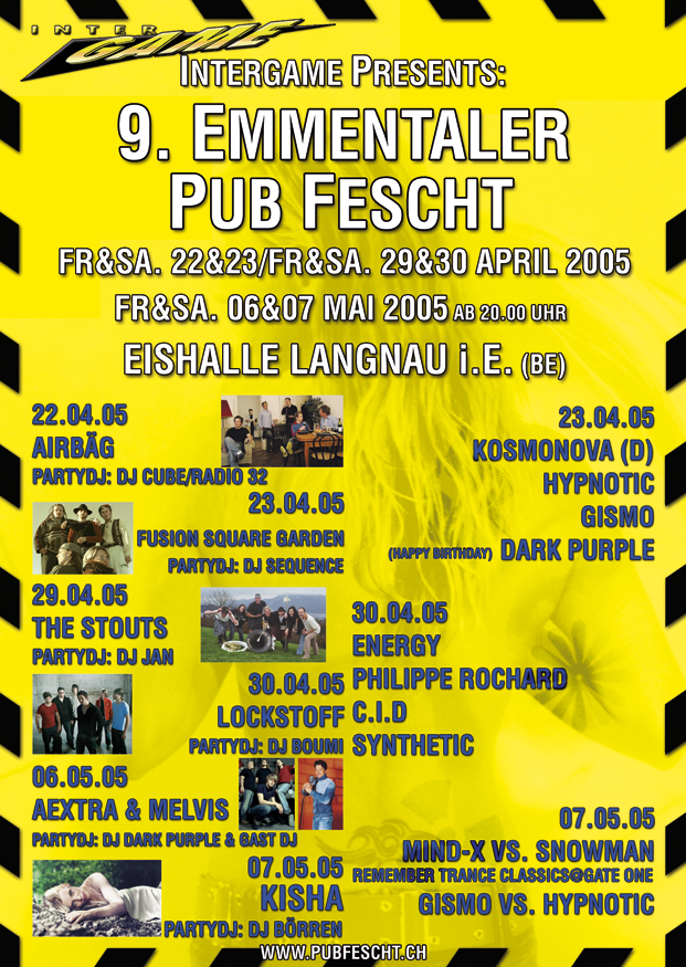 Event Flyer Bar und Pub