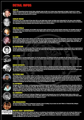 Event Flyer Diamant Club hinten