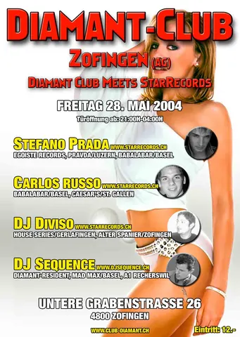 Event Flyer Diamant Club 3