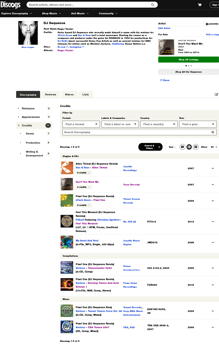 Press Highlight Discography Discogs