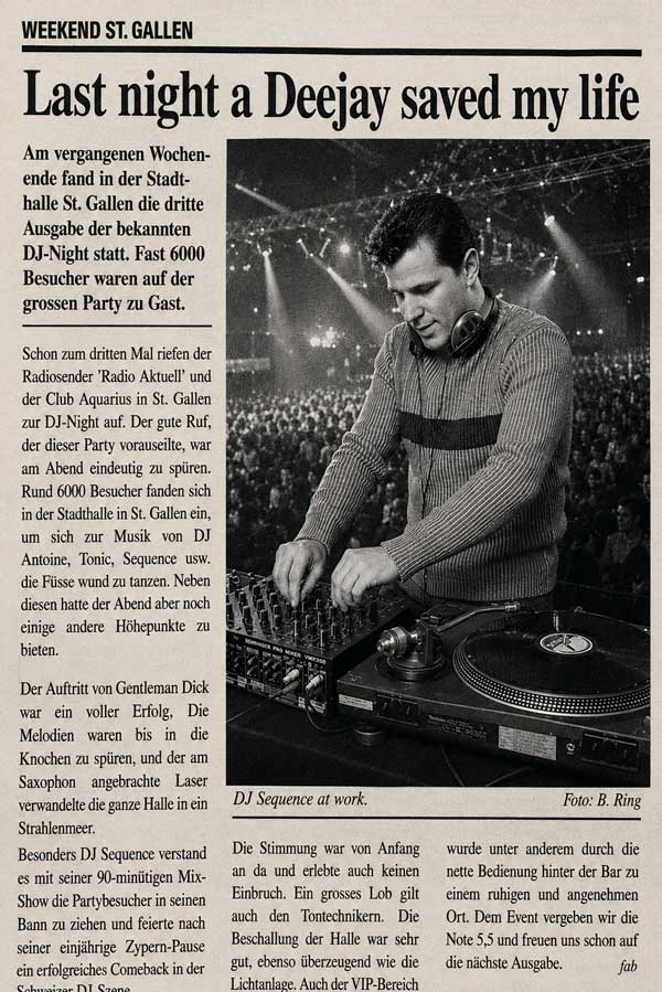 Press Highlight Stadthalle St. Gallen