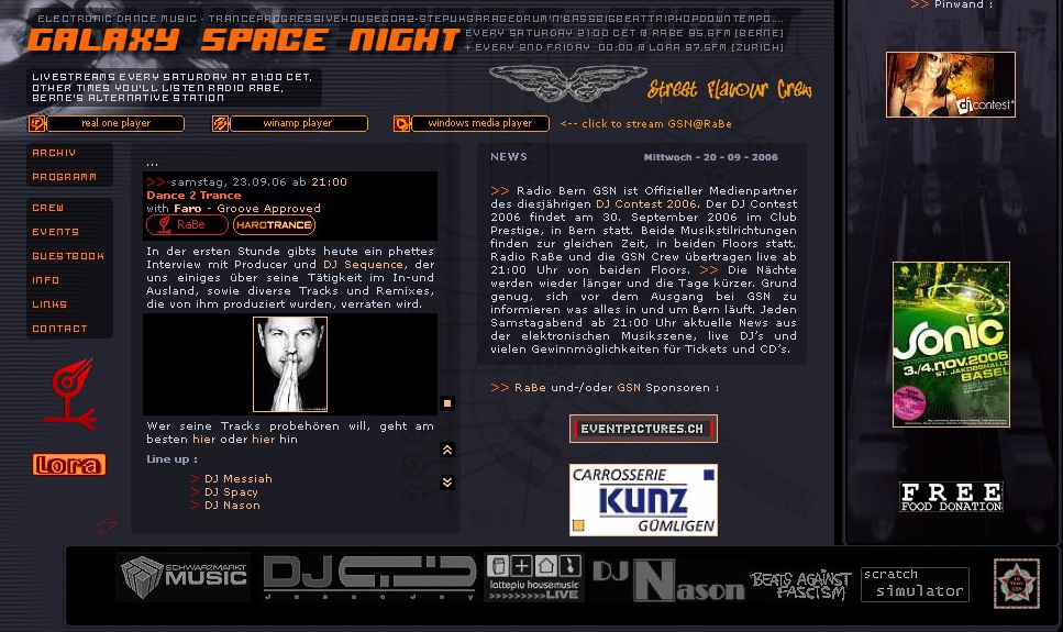 Radio Rabe - DJ Sequence Galaxy Spacenight
